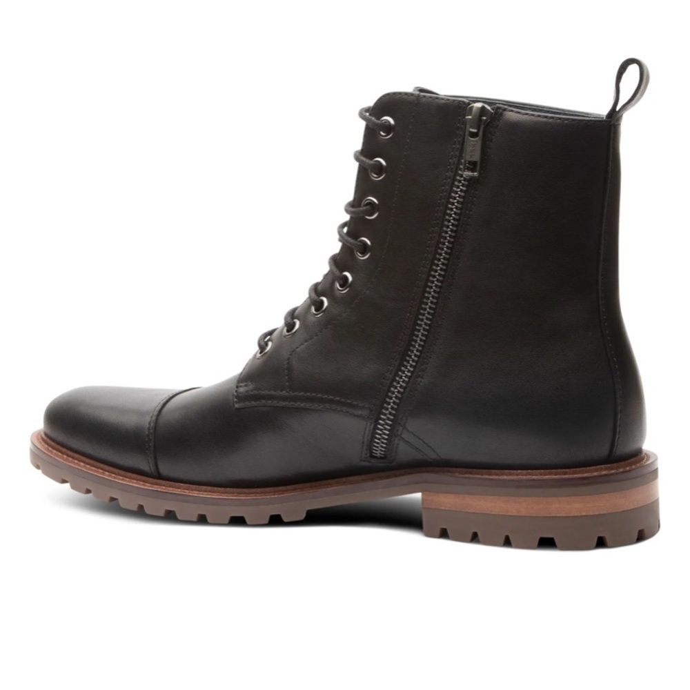 Men’s Blake McKay Bryan Cap Toe Boots Black Size 10.5 Genuine‎ Leather